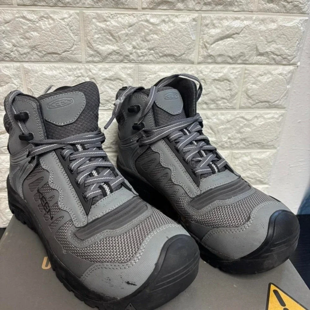 KEEN Utility Men's Reno Mid Height Composite Toe Flexible Athletic Work Boots